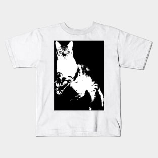 maggie on black bywhacky Kids T-Shirt